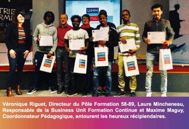 Remise certificat Pôle Formation 58-89